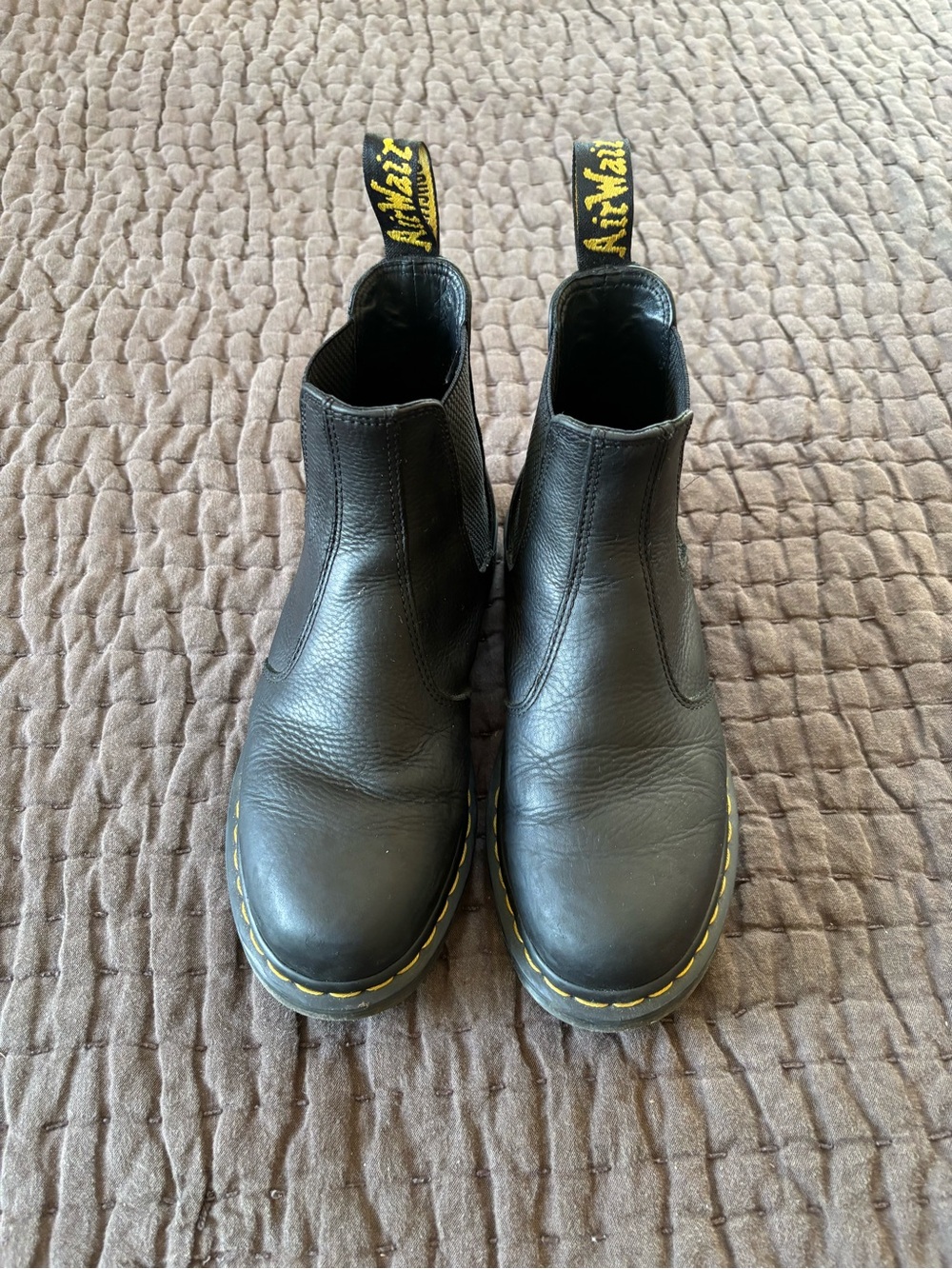 Doc Marten Black Leather Chelsea Boots